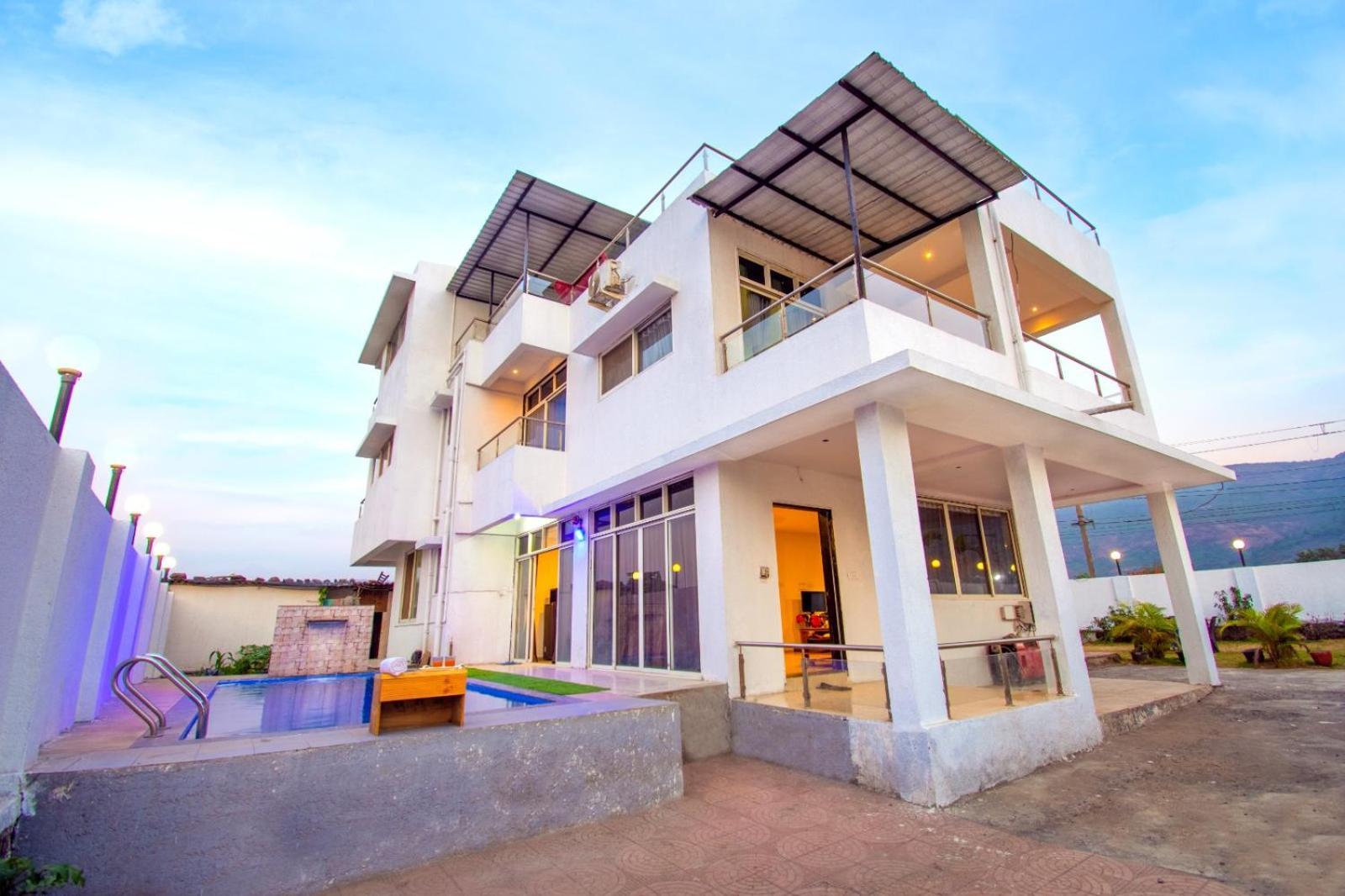 Empyrean Stay Ll 6Bhk Ll Royal Bramha Palace Ll Pvt Pool Ll โลนาวาลา ภายนอก รูปภาพ